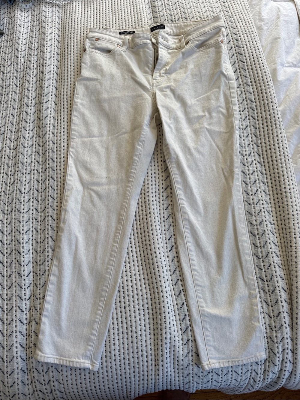 Talbots Ecru Slim Ankle Women's Jeans